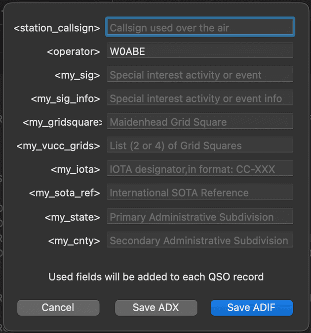 Exporting QSO's