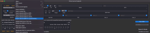 Exporting QSO's