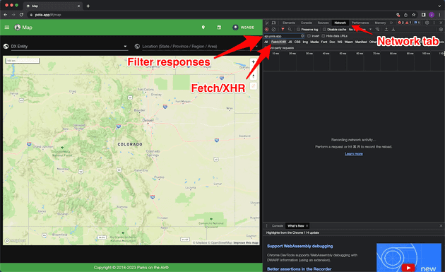 Dev Tools tab